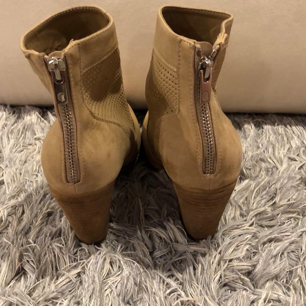 Call It Spring Tan Mesh Detail Booties (Size 10) - image 5